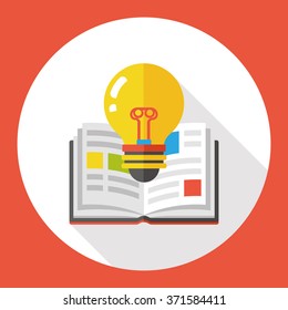 school book flat icon