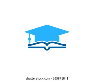 School Book Icon Logo Design Element