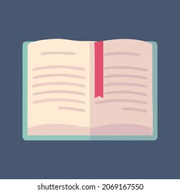 School book icon, vector and glyph