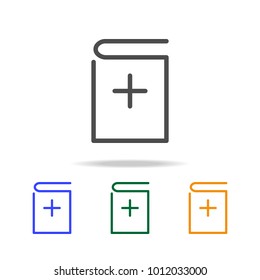 school book icons. Element of edecation for mobile concept and web apps. Thin line  icon for website design and development, app development. Premium multicolor icons on white background