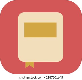 School book, illustration, vector on a white background.