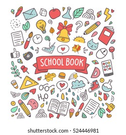 School book illustration for your design