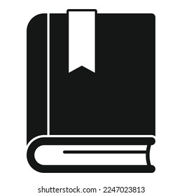 School book mark icon simple vector. Favorite bookmark. Template button