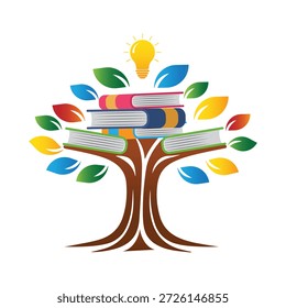 Conjunto de Livros Escolares Ilustração Vetorial para Educação e Design de Aprendizagem