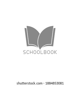 school book simple geometric flat education symbol vector