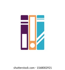 school books flat style icon vector illustration design
