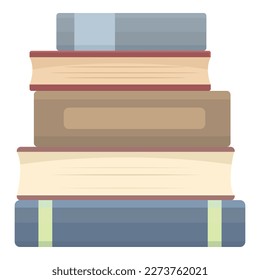 School books icon cartoon vector. Paper education. Information shape