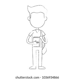 School boy cartoon
