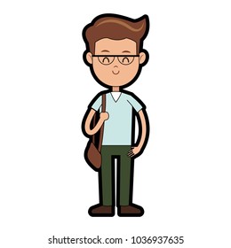 School boy cartoon