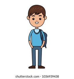 School boy cartoon