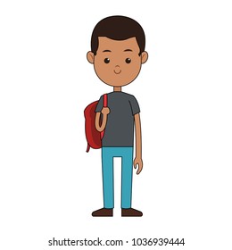 School boy cartoon