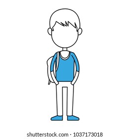 School boy cartoon