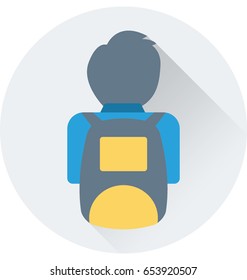 School Boy Vector Icon