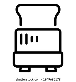 Icono de la comida de descanso escolar. Icono del vector de la harina de salto de escuela de esquema para diseño web aislado en fondo blanco