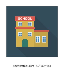 school   building   apartment  