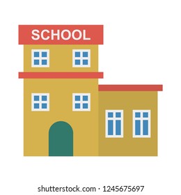 school   building   apartment  