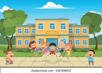 Middle School Building Clipart