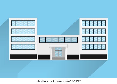 School Building Designvector Illustration Stock Vector (Royalty Free ...