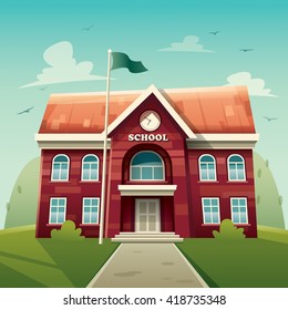 84,310 School building vector Images, Stock Photos & Vectors | Shutterstock