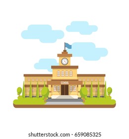 School building. Education