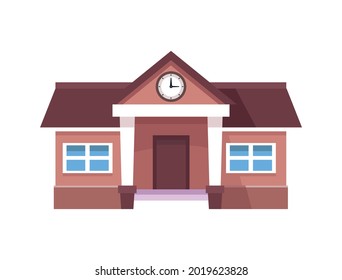 school building facade place icon