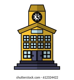 school building front icon