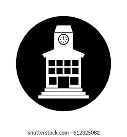 school building front icon