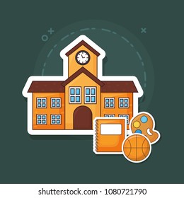 school building icon