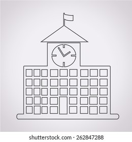 school building icon 