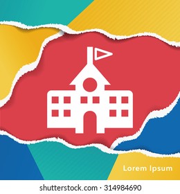 school building icon