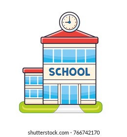 School building icon