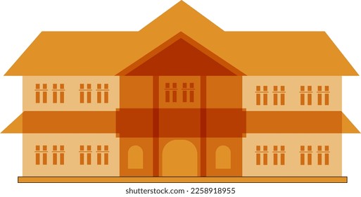 School Building Icon - architecture building vector art