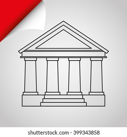 school building icon design 
