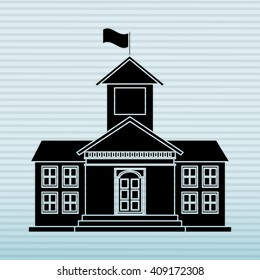 school building icon design 