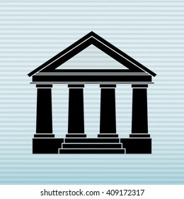 school building icon design 