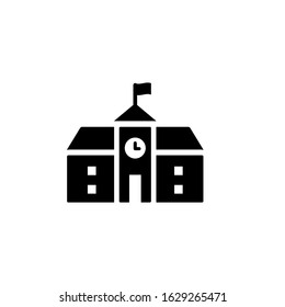 school building icon design vector template