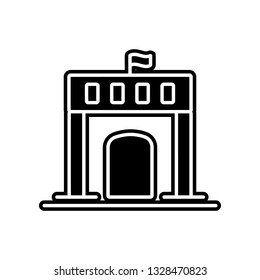 school building icon. Element of education for mobile concept and web apps icon. Glyph, flat icon for website design and development, app development