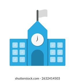 School building icon. Ideal for education or academic designs.