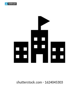 school building icon isolated sign symbol vector illustration - high quality black style vector icons
