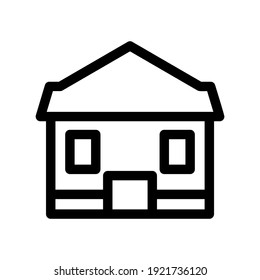 school building icon or logo isolated sign symbol vector illustration - high quality black style vector icons
