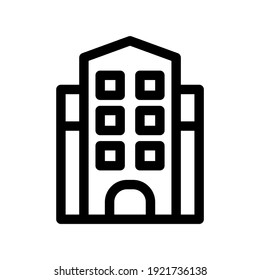 school building icon or logo isolated sign symbol vector illustration - high quality black style vector icons
