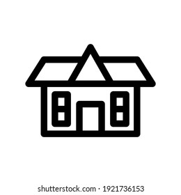 school building icon or logo isolated sign symbol vector illustration - high quality black style vector icons
