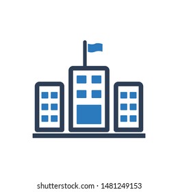 School Building Icon is perfect for use in any type of design projects.