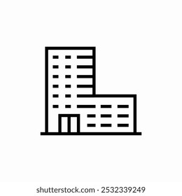school building icon sign vector