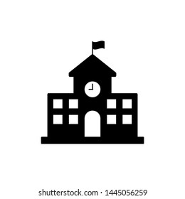 School building icon simple design