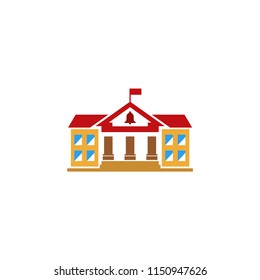 School building icon templates
