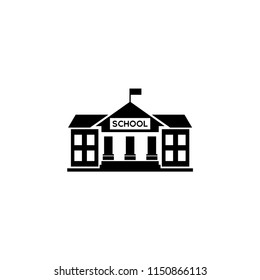 School Building Icon Vector