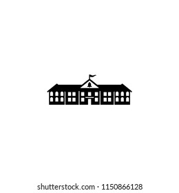 School Building Icon Vector