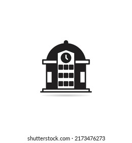 ilustración vectorial de icono de construcción escolar