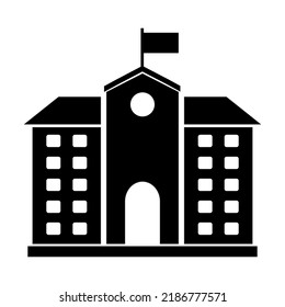 school building icon vector illustration